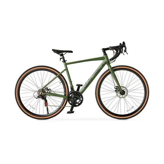 Ozark Trail G.1 Explorer 700C Drop Bar Gravel Bike, Medium 19 in Frame, Fits Riders 5 ft 5 in-5 ft 10 in, Green, Adult, Unisex