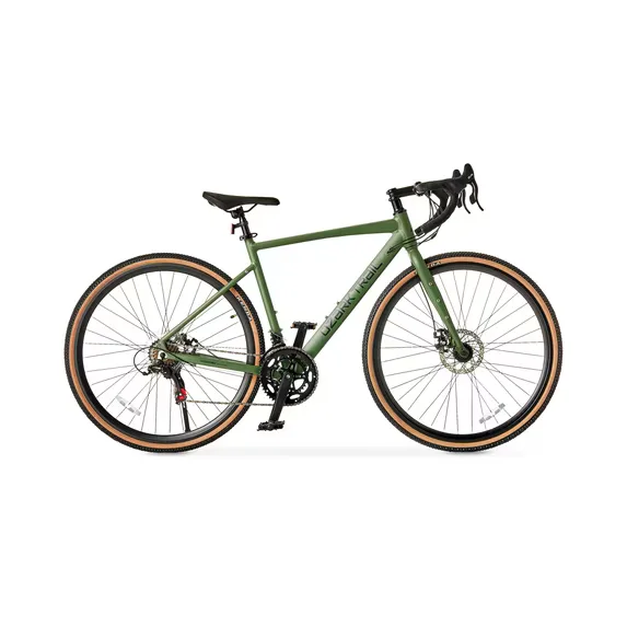 Ozark Trail G.1 Explorer 700C Drop Bar Gravel Bike, Small 49 cm Frame, Fits Riders 5 ft 1 in - 5 ft 5 in, Green, Adult, Unisex